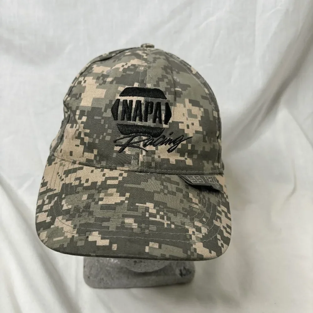NAPA Racing Intrepid Fallen Heroes Fund Camo Ball Cap Hat 56 Truex‎ 28 JR Capps